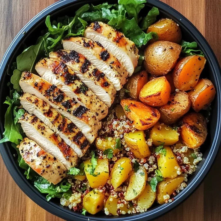 Grilled Chicken Power Bowl with Quinoa & Roasted Veggies