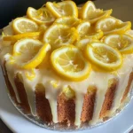 Lemon Cream Cheese Pound Cake with Candied Lemons