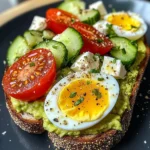 Mediterranean Avocado & Egg Power Plate