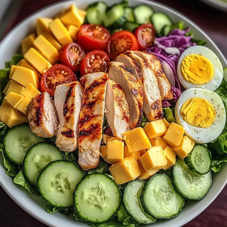 Protein Power Salad with Chicken, Eggs & Cheese