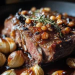 Roasted Bone-In Lamb Shoulder with Garlic and Honey-Rosemary Glaze