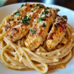 Savory Cajun Chicken over Creamy Parmesan Linguine