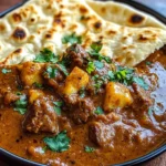 Slow-Cooked Lamb Curry with Garlic Naan