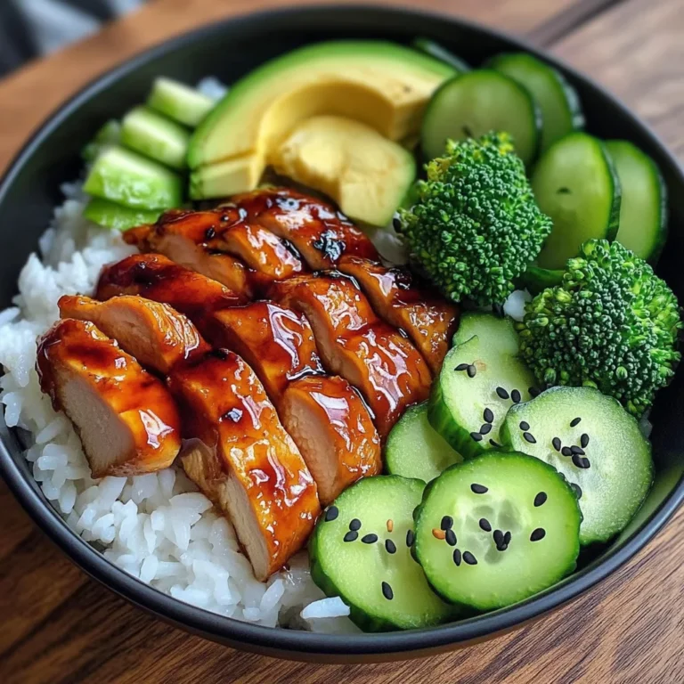 Teriyaki Chicken Rice Bowl with Fresh Veggies