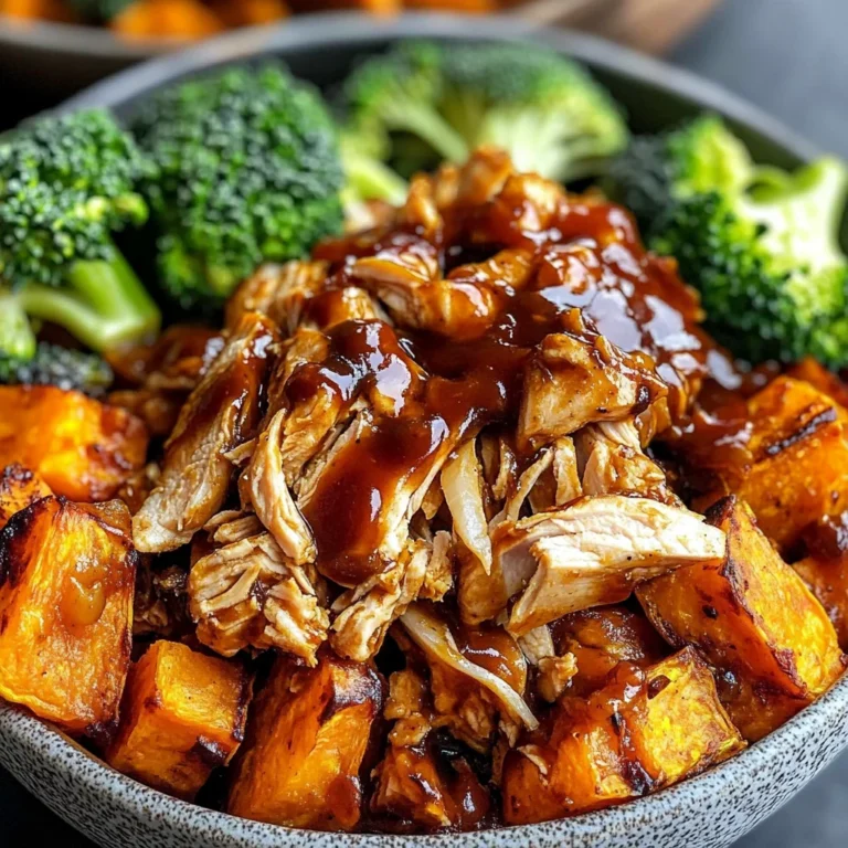 BBQ Chicken & Roasted Sweet Potato Bowls Recipe