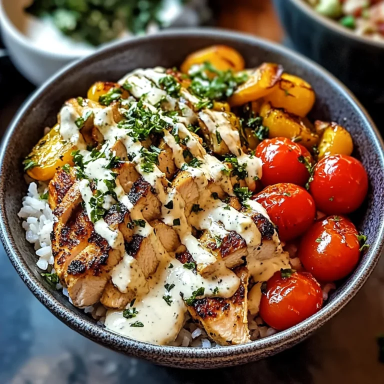 Creamy Chicken Bowls with Feta Sauce