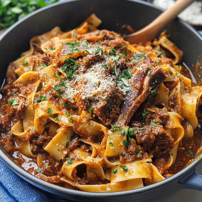 Dutch Oven Short Rib Ragu with Pappardelle