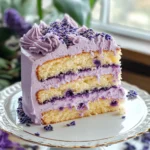 Lavender Cake Recipe with Lavender Buttercream Frosting