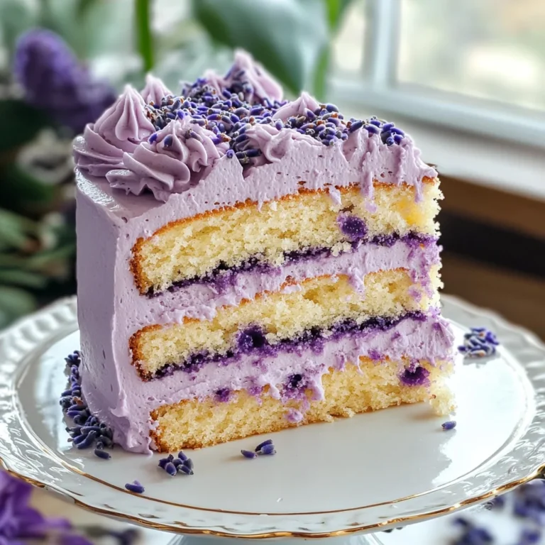 Lavender Cake Recipe with Lavender Buttercream Frosting