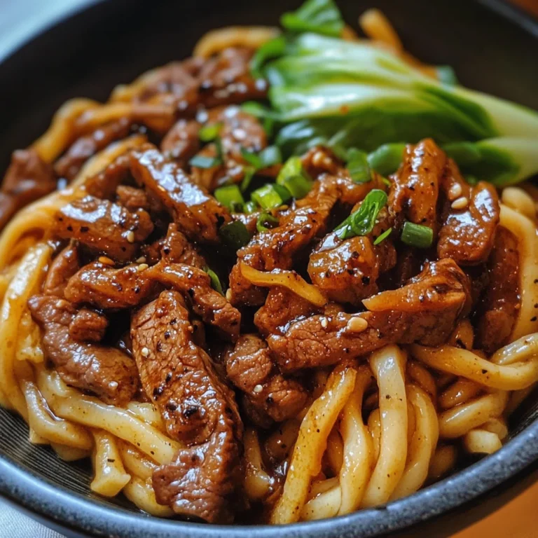 Simple Black Pepper Beef Udon