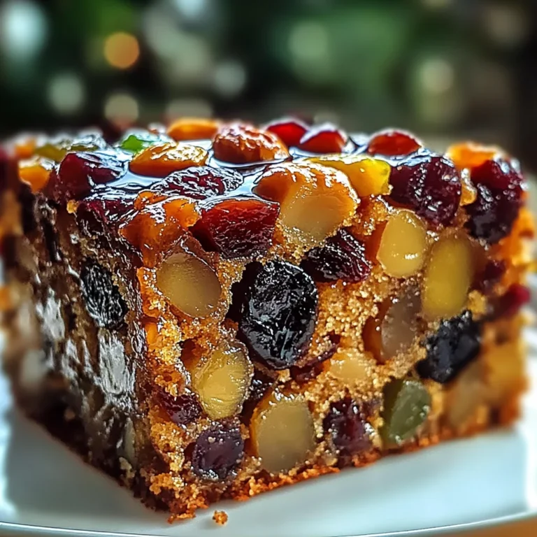 Traditional Rum-Soaked Fruit Cake