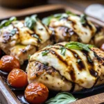 Balsamic Baked Chicken Breast with Mozzarella Cheese Recipe