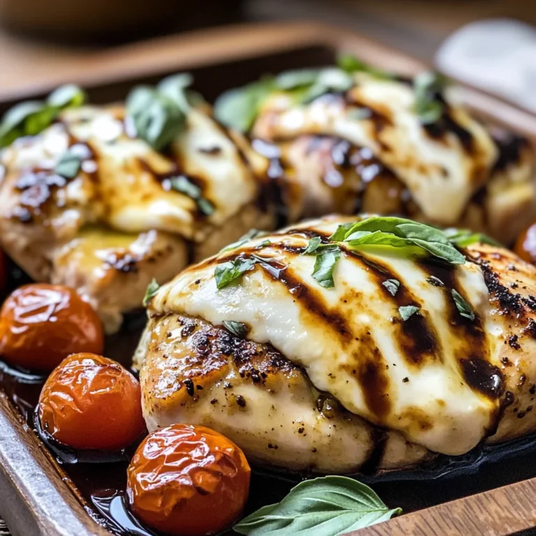 Balsamic Baked Chicken Breast with Mozzarella Cheese Recipe