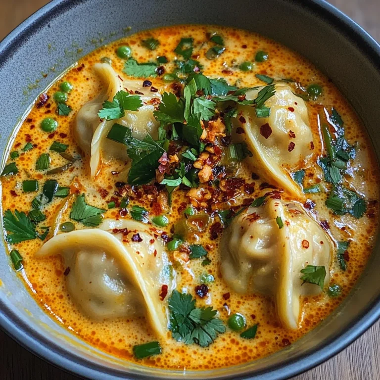 Coconut Curry Soup with Dumplings