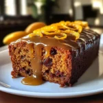 Date and Orange Loaf Cake with Orange Glaze