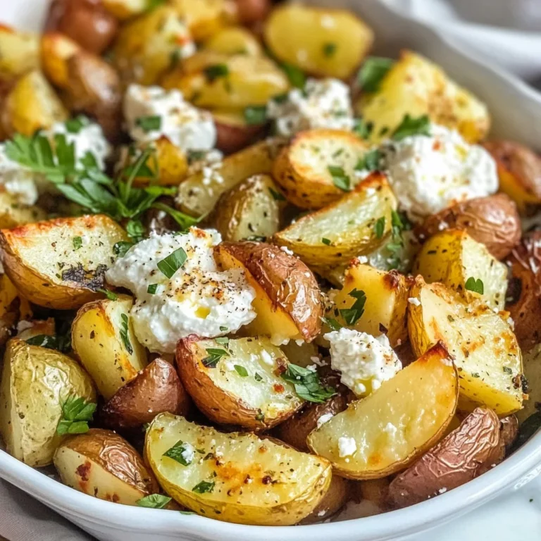 Greek Roasted Potatoes with Whipped Feta