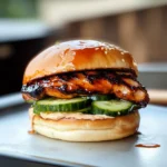 Grilled Korean BBQ Chicken Sandwich