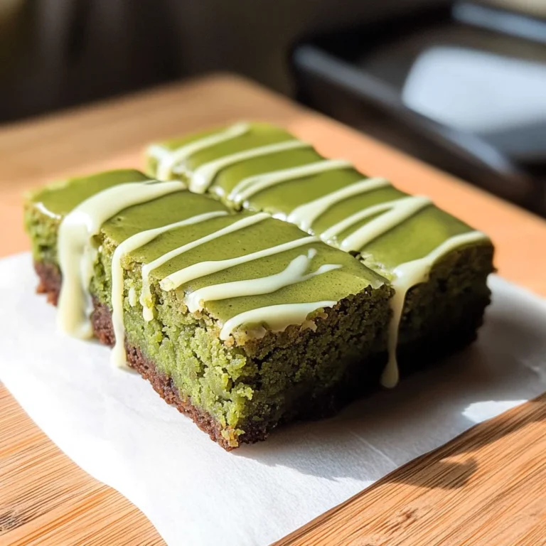 Matcha Mochi Brownies