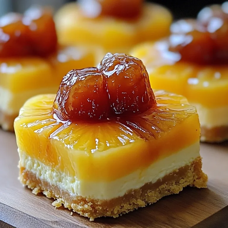 Mini Pineapple Upside-Down Cheesecakes