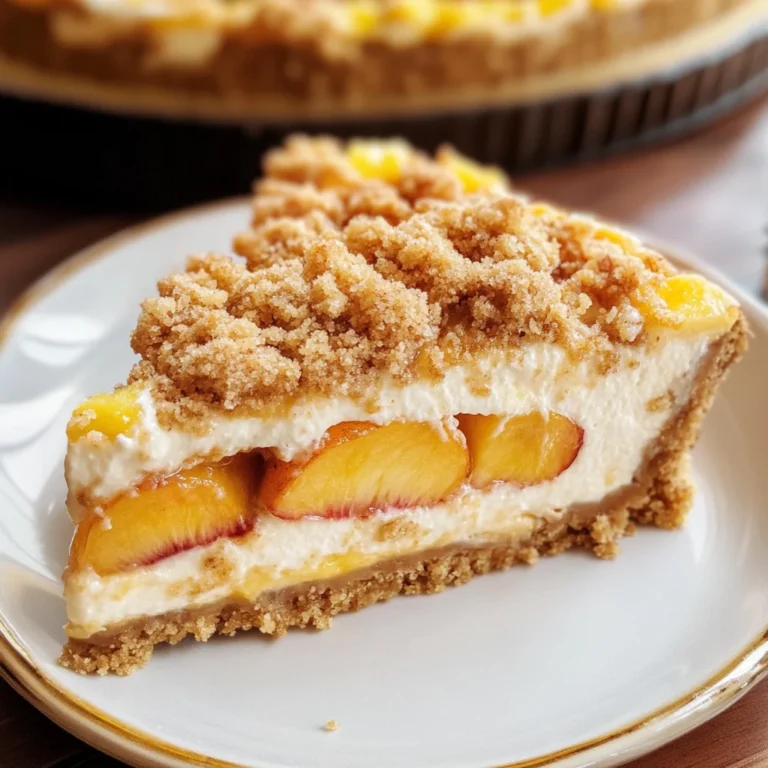Peach Crumble Cheesecake