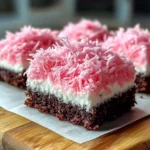 Pink Coconut Snowball Cake Bars