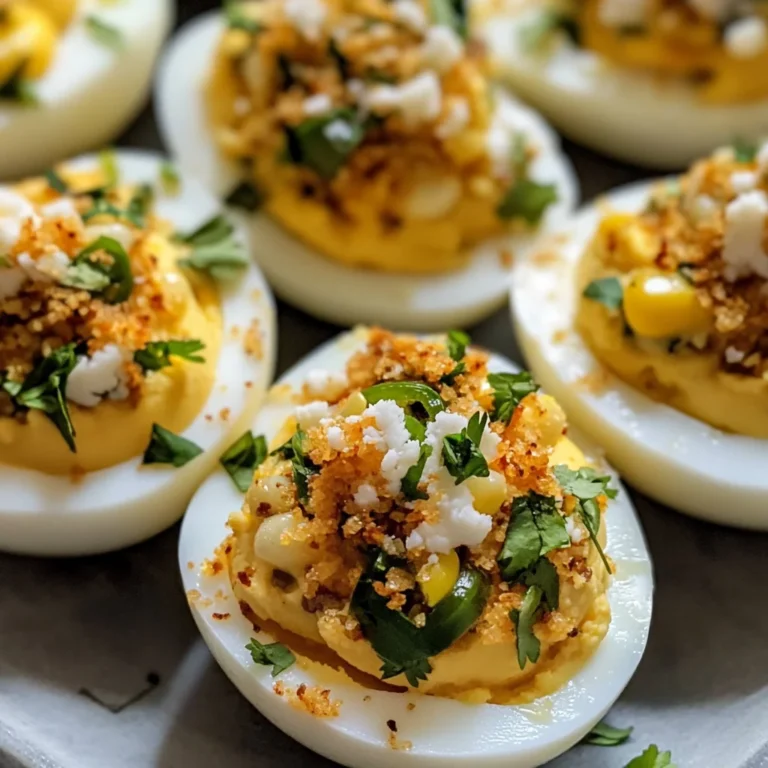 Street Corn Deviled Eggs