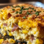 🌽 Loaded Cornbread Casserole – Southern Comfort in Every Bite