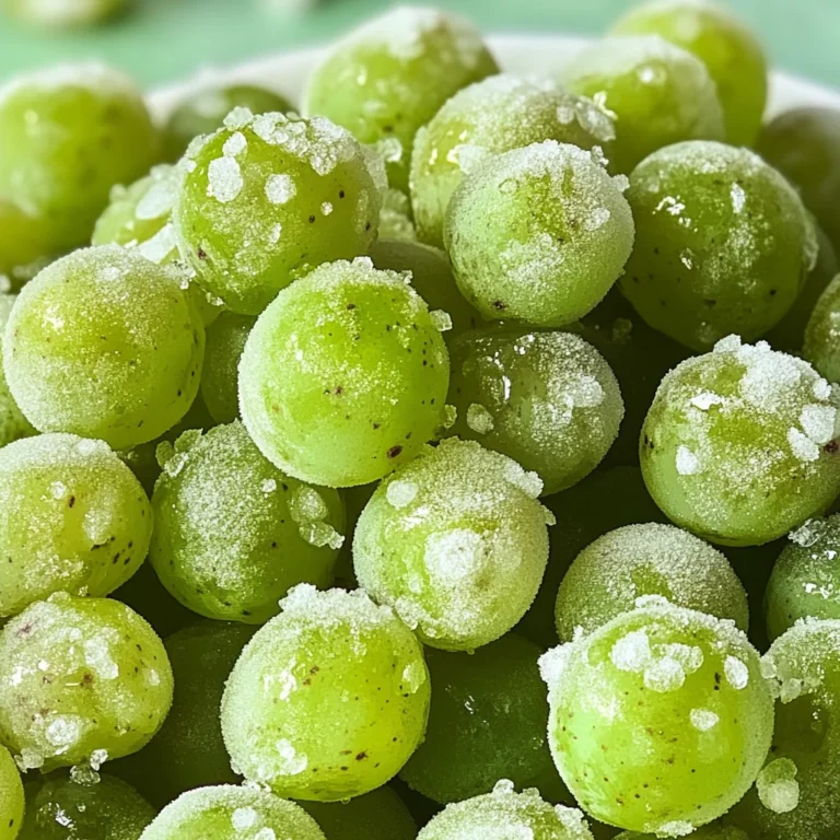 3-Ingredient Frozen Candied Grapes
