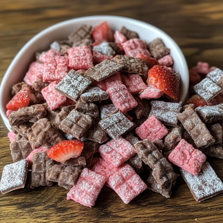 Chocolate Covered Strawberry Puppy Chow