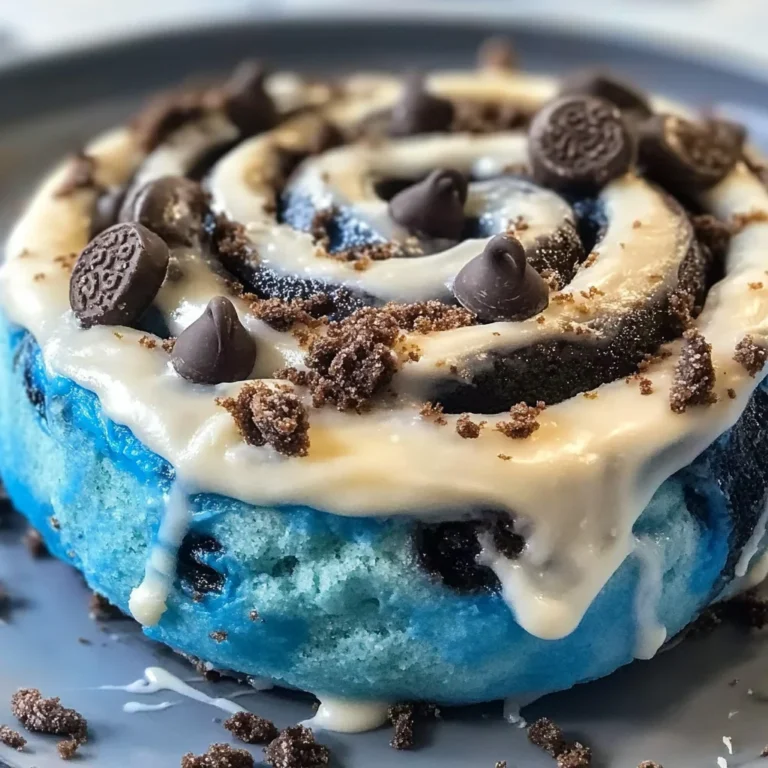 Cookie Monster Cinnamon Rolls