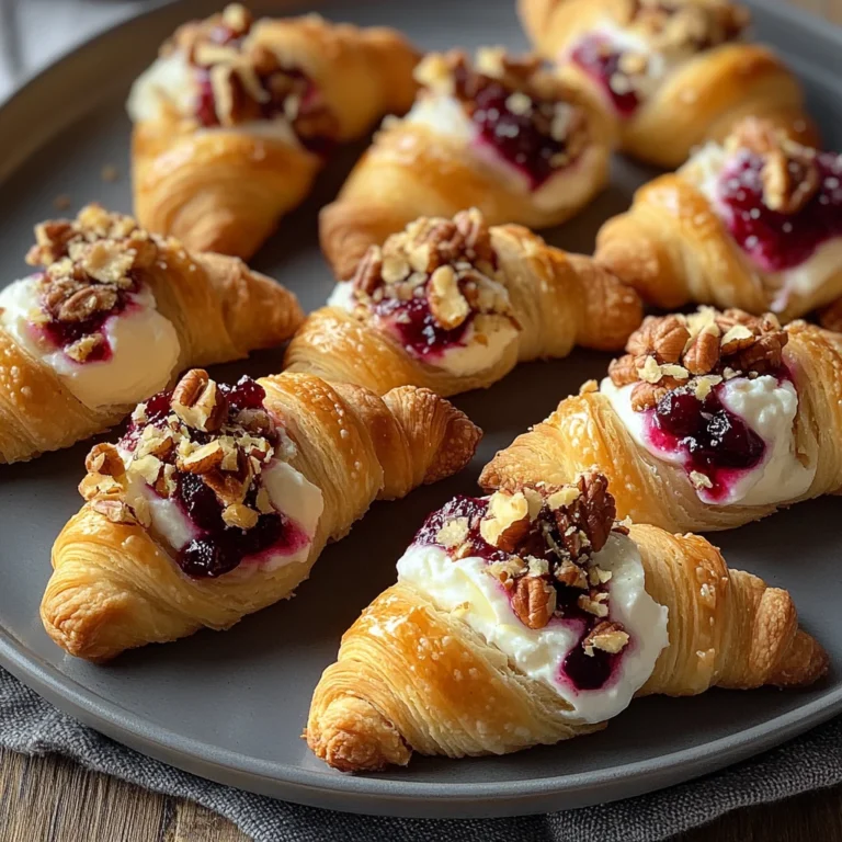 Cranberry Cream Cheese Crescent Bites