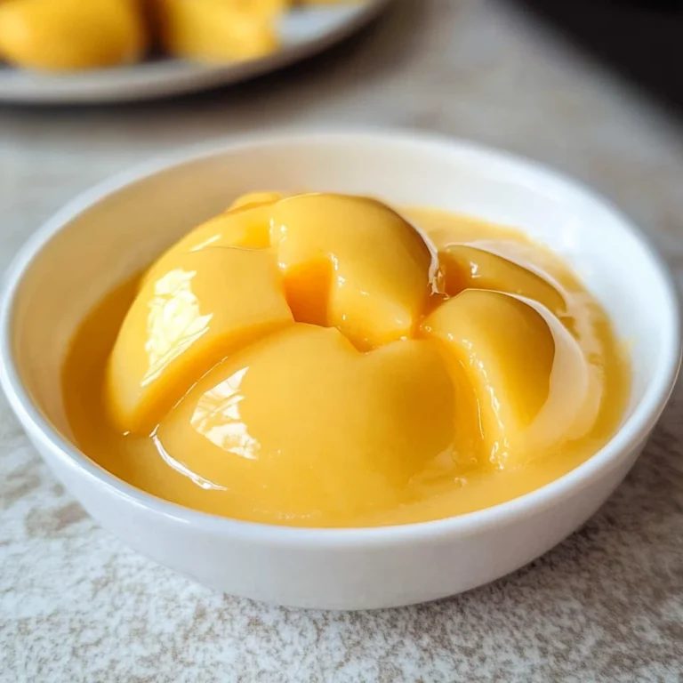 Easy Simple Mango Pudding