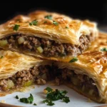 Greek Phyllo Meat Pie (Kimadopita)