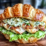 Irresistible Chicken Caesar Croissant Sandwich Recipe