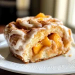 Peach Cobbler Cinnamon Rolls