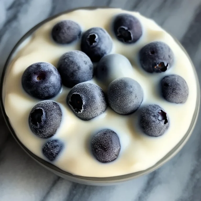 Quick Frozen Greek Yogurt Blueberry Bites