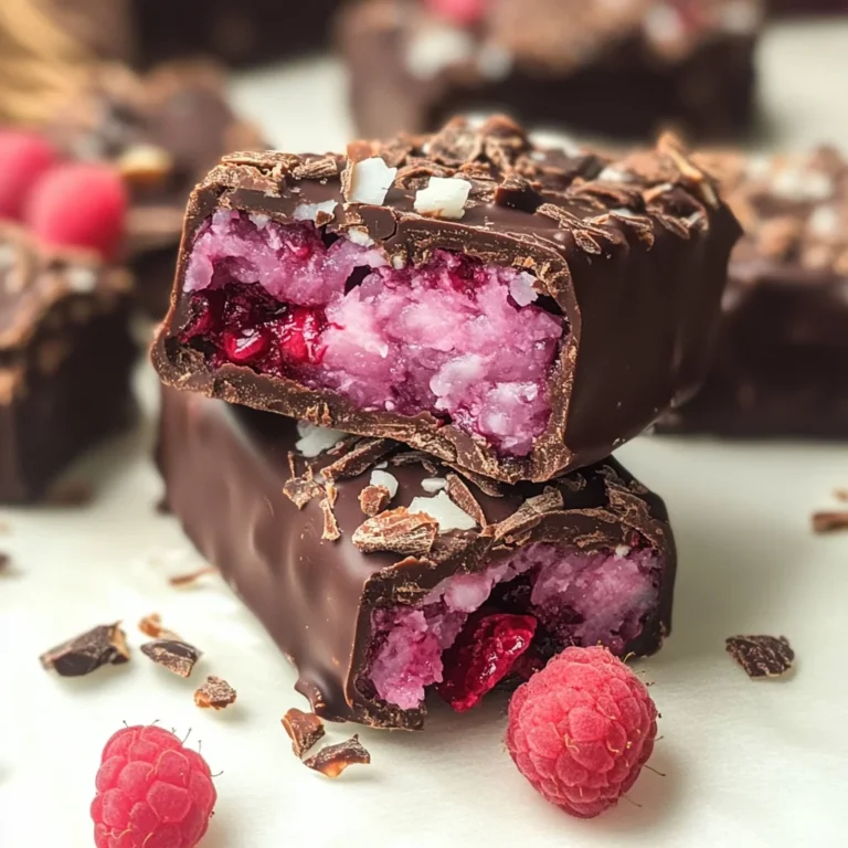 Raspberry Chocolate Coconut Bars
