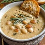 Rosemary Roasted Garlic Bean Soup