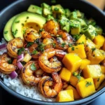 Shrimp Avocado Mango Bowls
