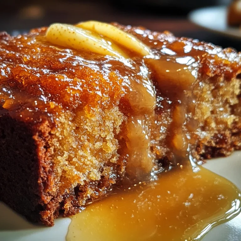 Sticky Pear and Ginger Cake